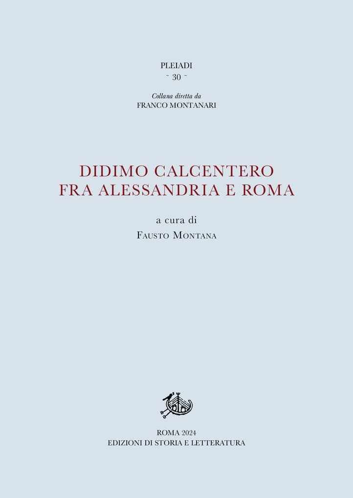 Didimo Calcentero fra Alessandria e Roma