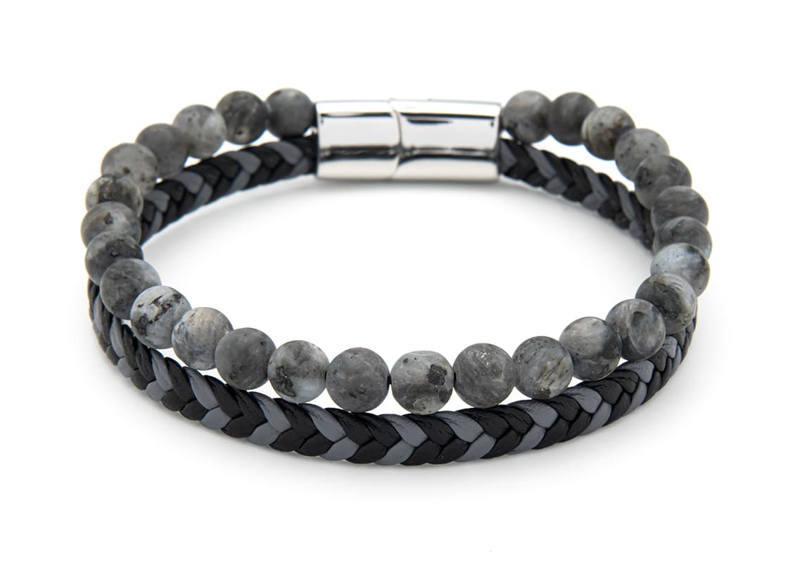 Edelsteinarmband Doppio Labradorit