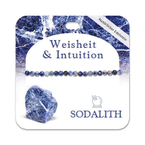 Sodalith 4 mm Kugelarmband