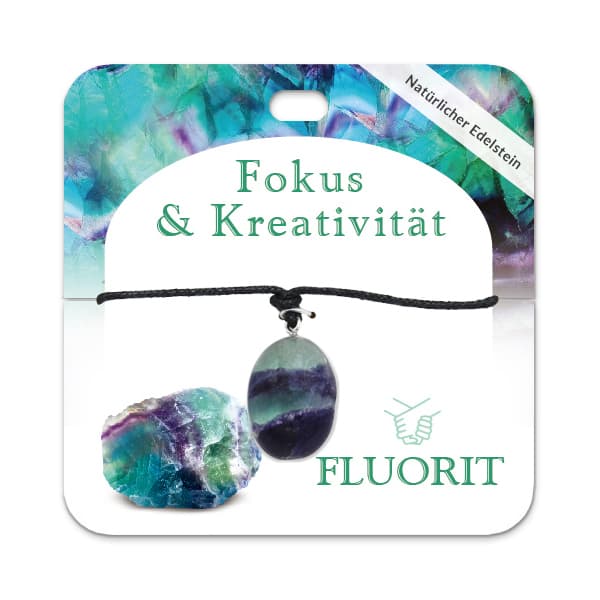 Fluoritl Trommelstein Kette