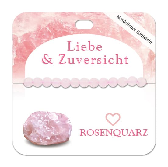 Rosenquarz 6 mm Kugelarmband