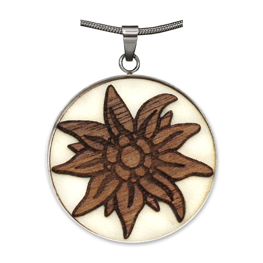 Holzschmuck "Waldzeichen" Edelweiss