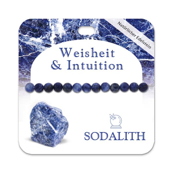 Sodalith 6 mm Kugelarmband