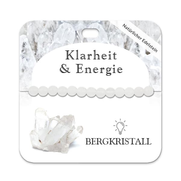 Bergkristall 6 mm Kugelarmband