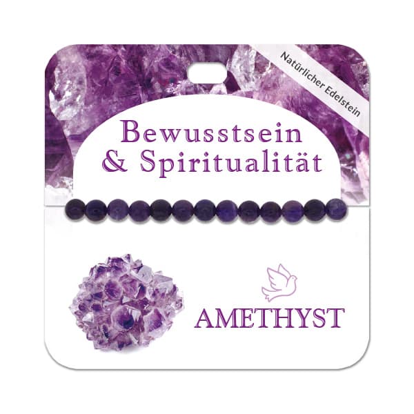 Amethyst 6 mm Kugelarmband