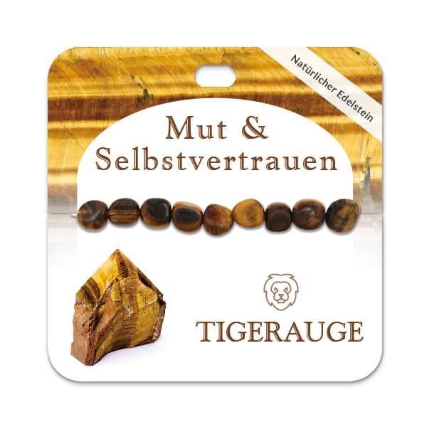 Tigerauge Nugget Armband
