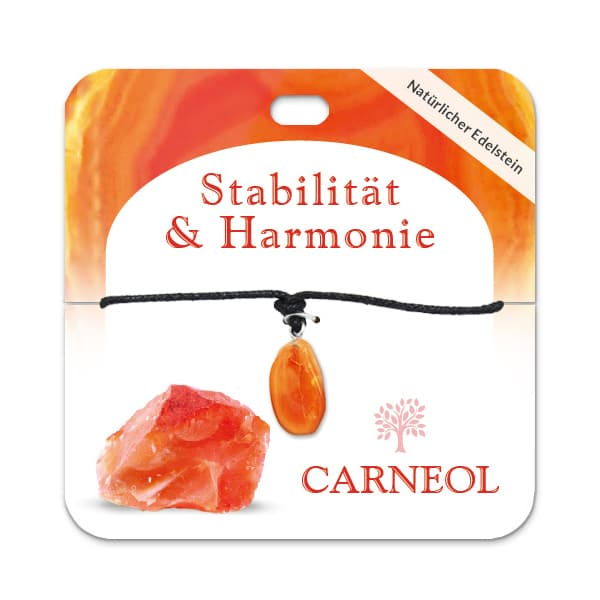 Carneol Trommelstein Kette