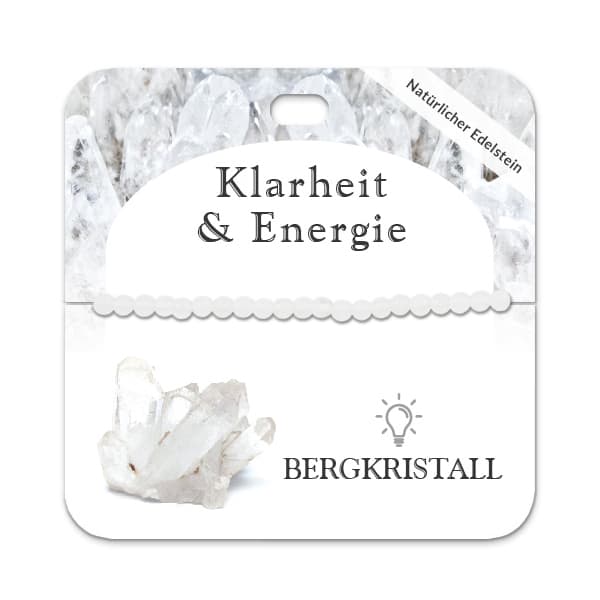 Bergkristall 4 mm Kugelarmband