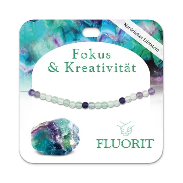 Fluorit 4 mm Kugelarmband