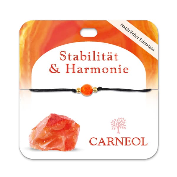 Carneol Armband mit 1 Edelsteinperle