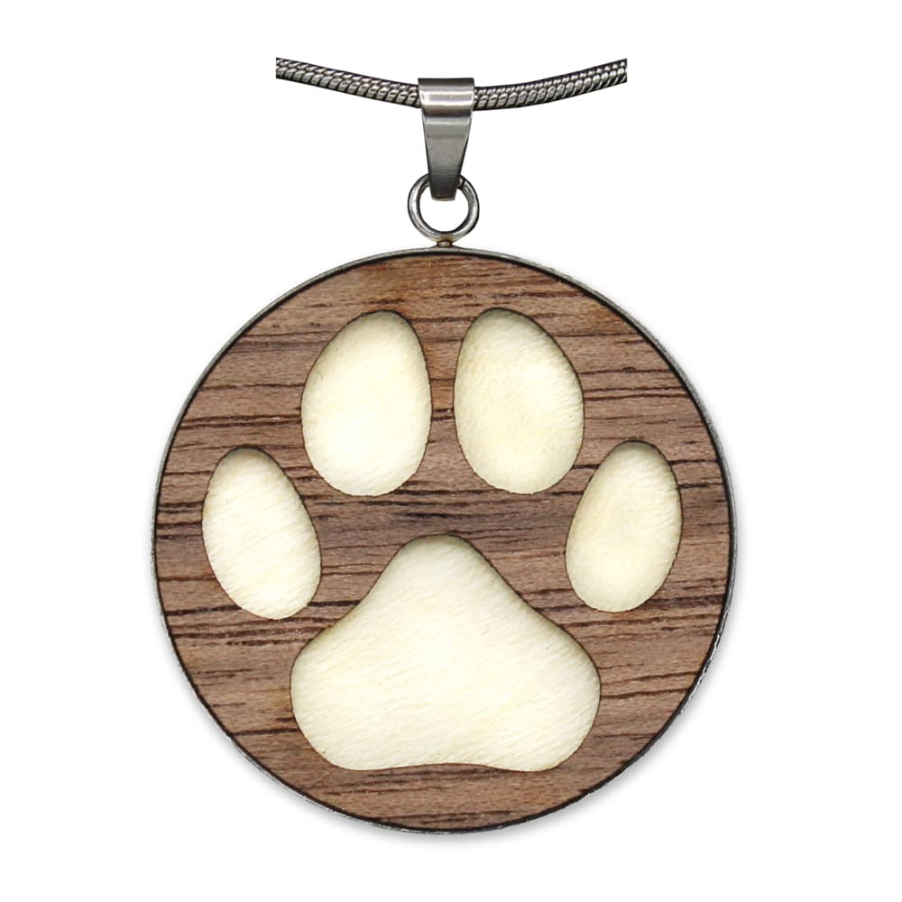 Holzschmuck "Waldzeichen" Pfote