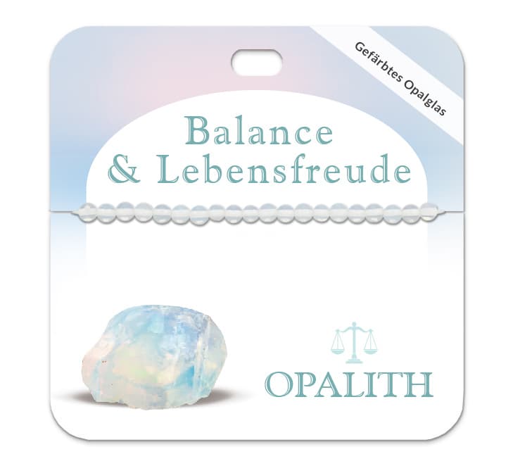 Opalith 4 mm Kugelarmband