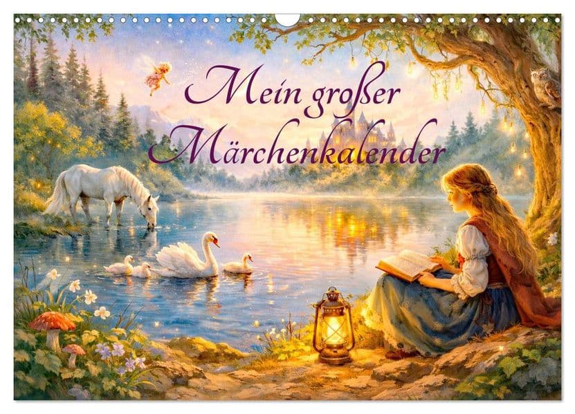 Mein großer Märchenkalender (Wandkalender 2027 DIN A3 quer), CALVENDO Monatskalender