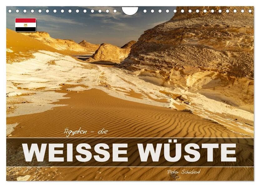 Ägypten - die Weisse Wüste (Wandkalender 2027 DIN A4 quer), CALVENDO Monatskalender