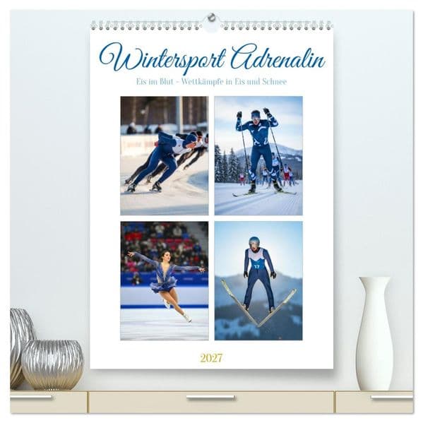 Wintersport Adrenalin (hochwertiger Premium Wandkalender 2027 DIN A2 hoch), Kunstdruck in Hochglanz