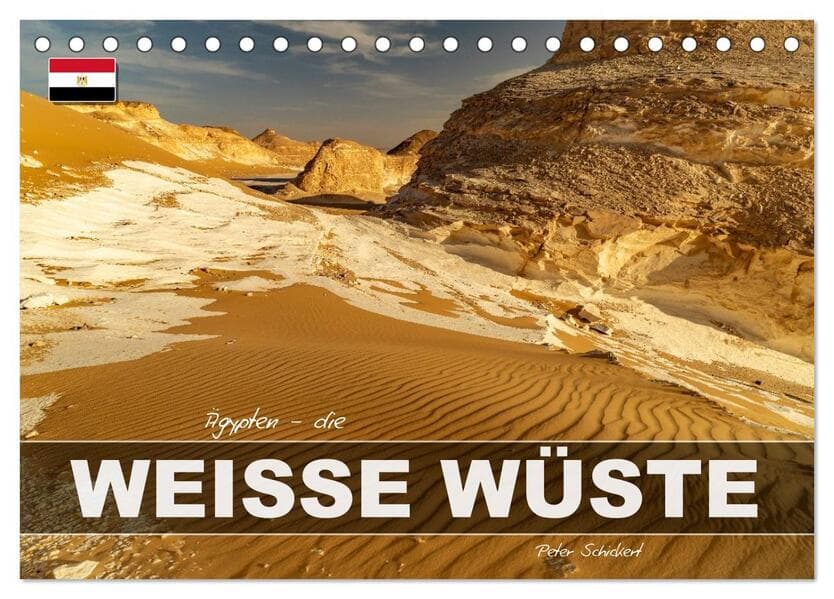 Ägypten - die Weisse Wüste (Tischkalender 2027 DIN A5 quer), CALVENDO Monatskalender