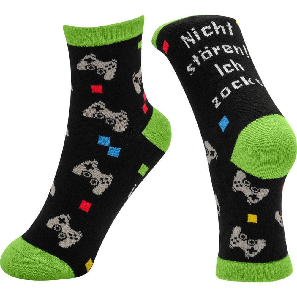 Zaubersocken Klein Motiv "Zocken"