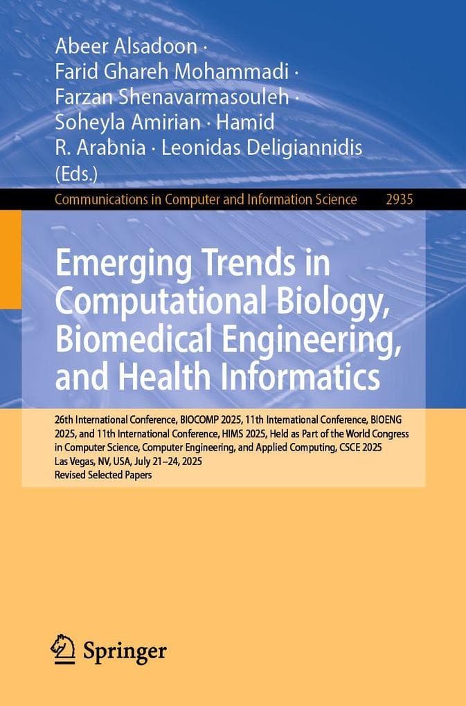Emerging Trends in Computational Biology, Biomedical Engineering, and Health Informatics
