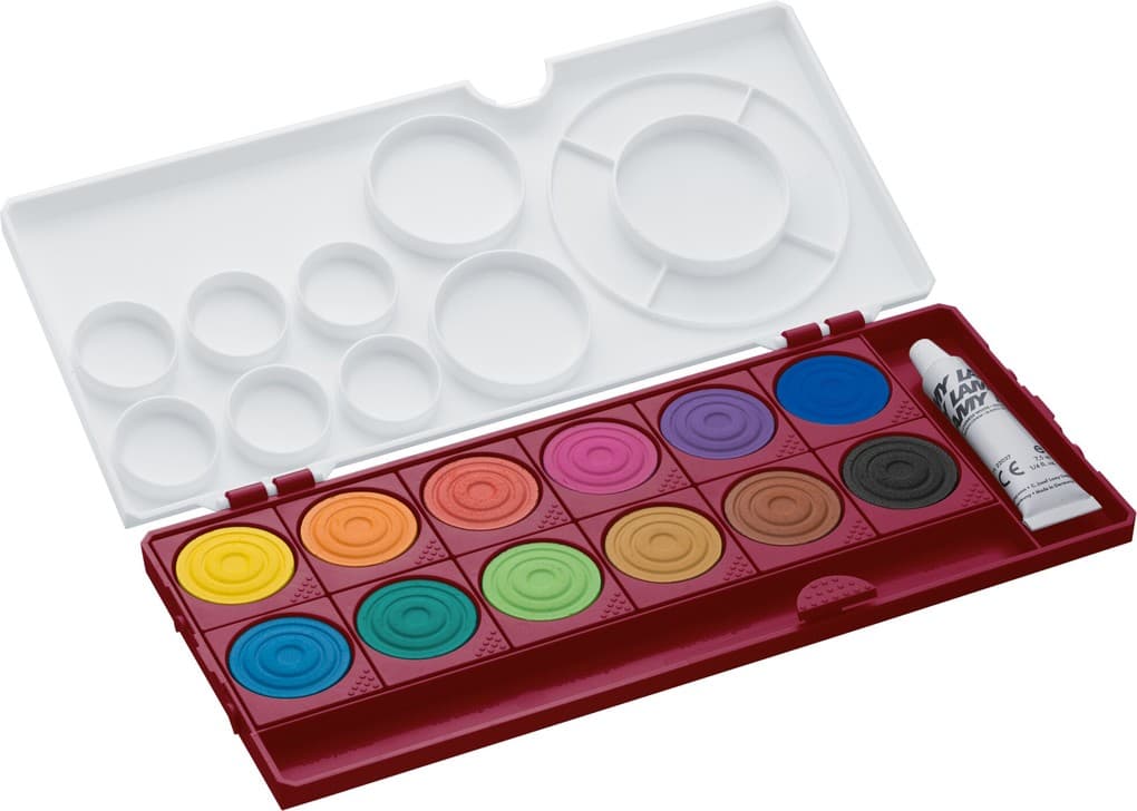 LAMY Malkasten Deckfarbkasten aquaplus multired, 12 Farben