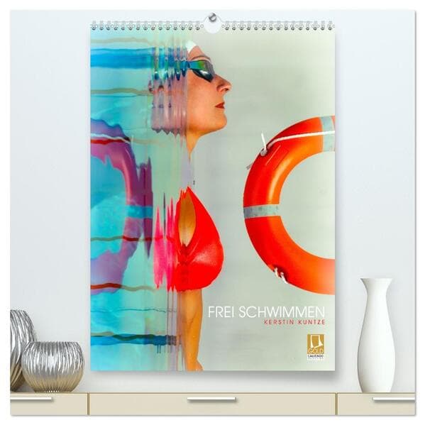 FREI SCHWIMMEN (hochwertiger Premium Wandkalender 2027 DIN A2 hoch), Kunstdruck in Hochglanz
