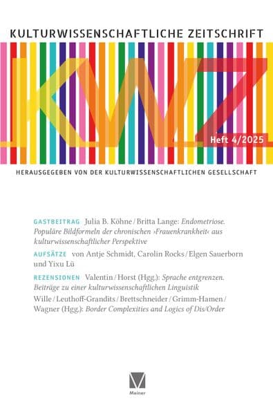Kulturwissenschaftliche Zeitschrift 4/2025