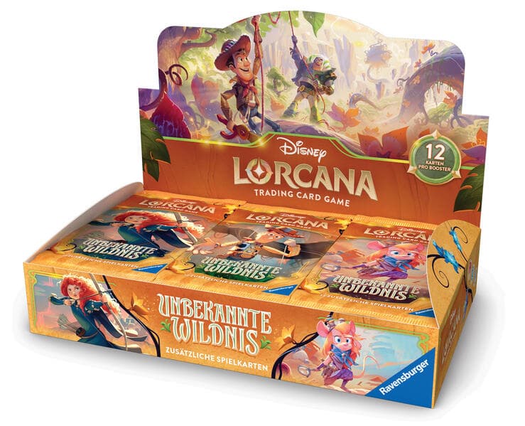 Disney Lorcana TCG: Unbekannte Wildnis - Booster Display mit 24 Booster Packs (Deutsch)