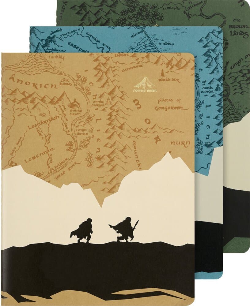 Moleskine Der Herr der Ringe Cahier (3er-Set), XL, liniert, weicher Einband