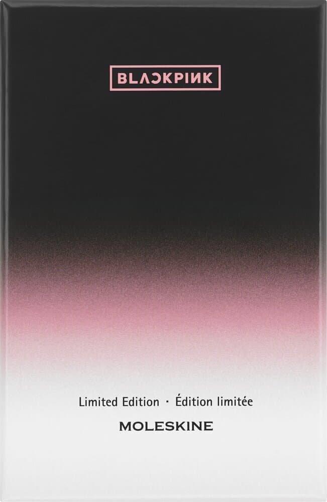 Moleskine X Blackpink Notizbuch faux fur XS, blanko, fester Einband, schwarz
