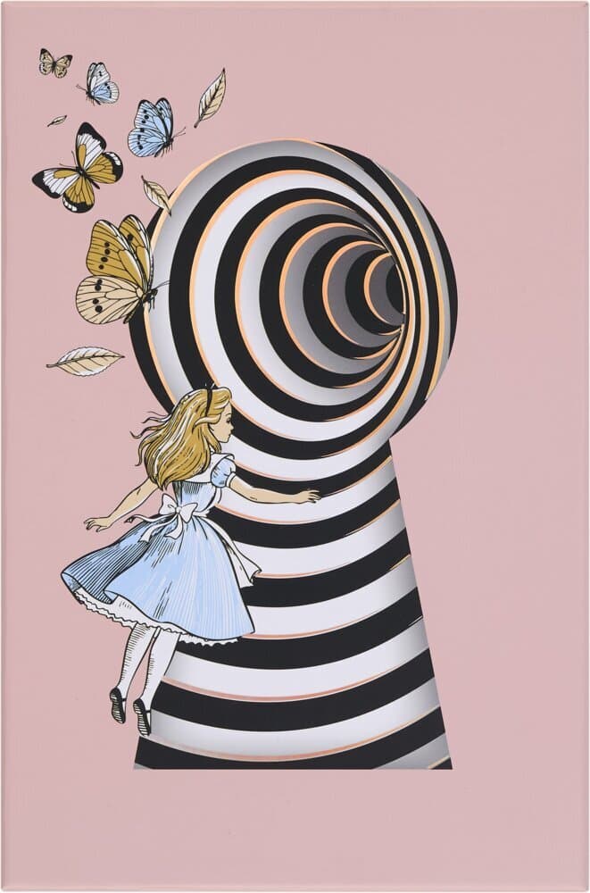 Moleskine Alice im Wunderland Notizbuch limitierte Ausgabe, L/A5, liniert, fester Einband, wiederverwendbare thematische Box