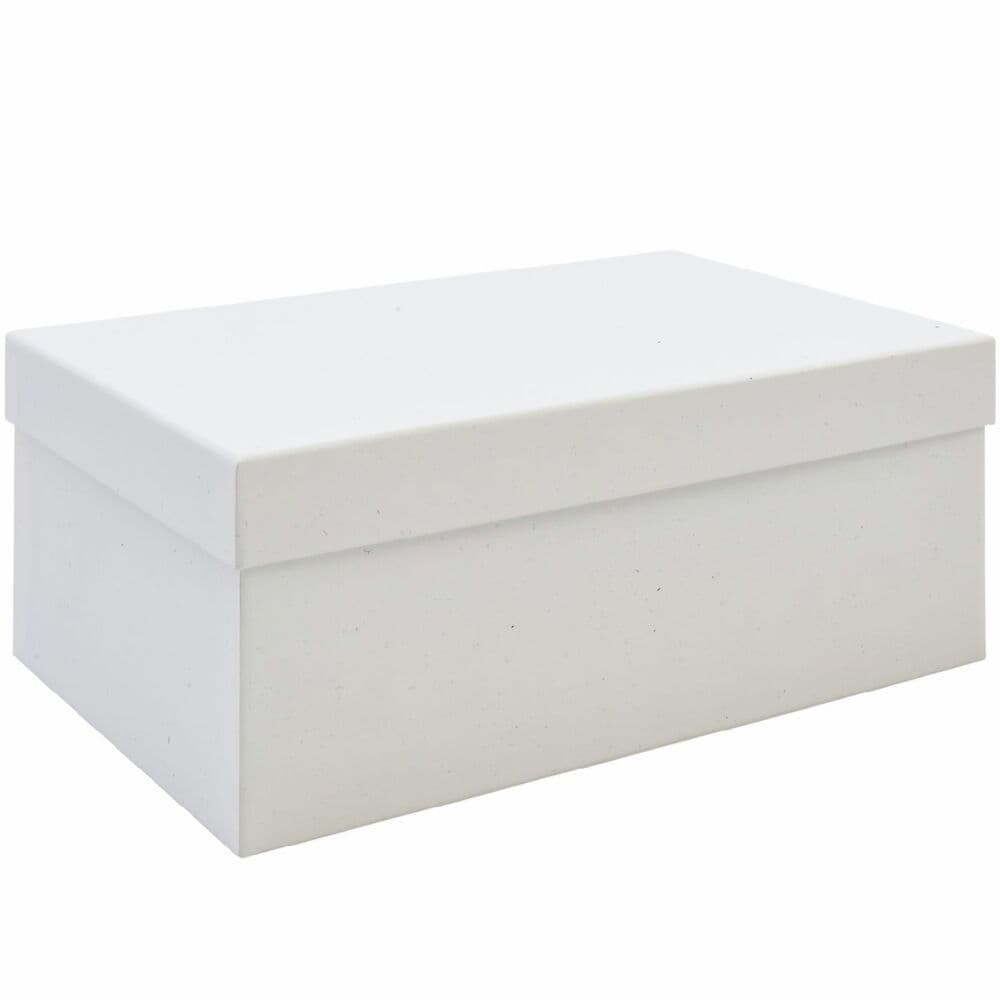 Geschenkbox L Crystal Offwhite FSC MIX