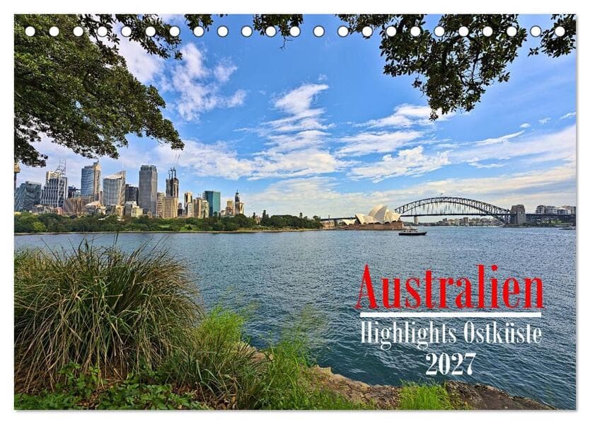 Australien - Highlights Ostküste (Tischkalender 2027 DIN A5 quer), CALVENDO Monatskalender