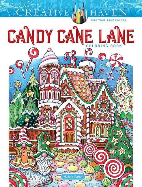 Creative Haven Candy Cane Lane Coloring Book