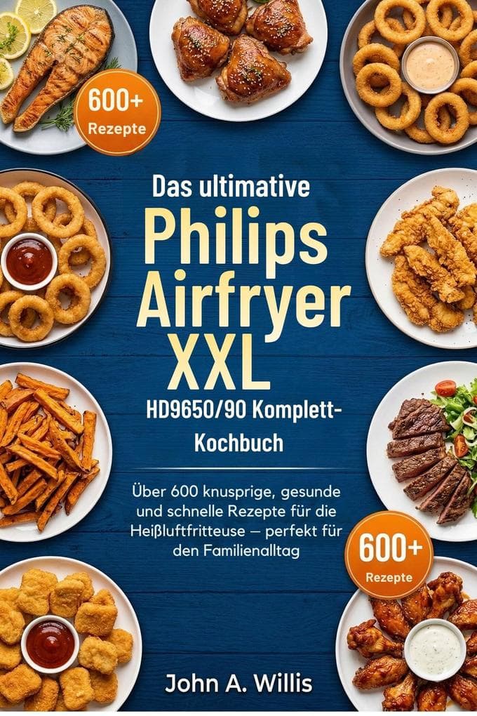 Das ultimative Philips Airfryer XXL HD9650/90 Komplett-Kochbuch
