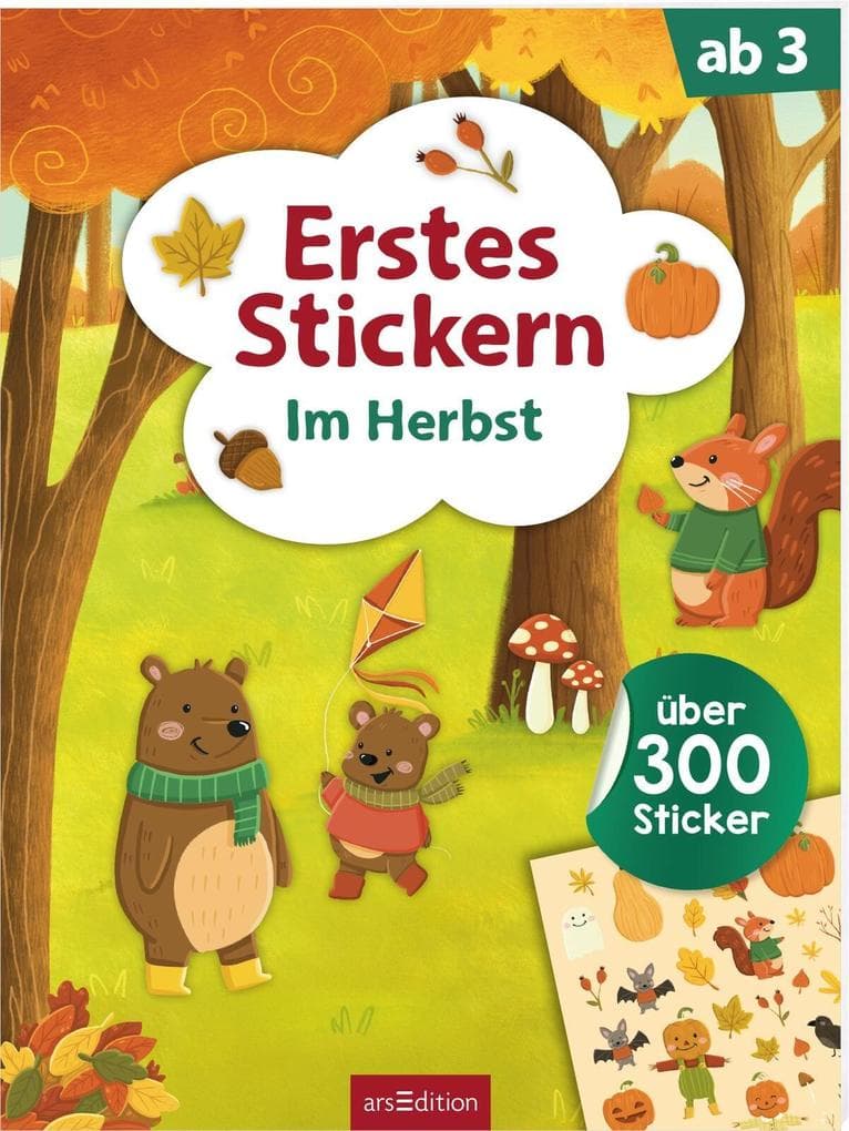 Erstes Stickern - Im Herbst
