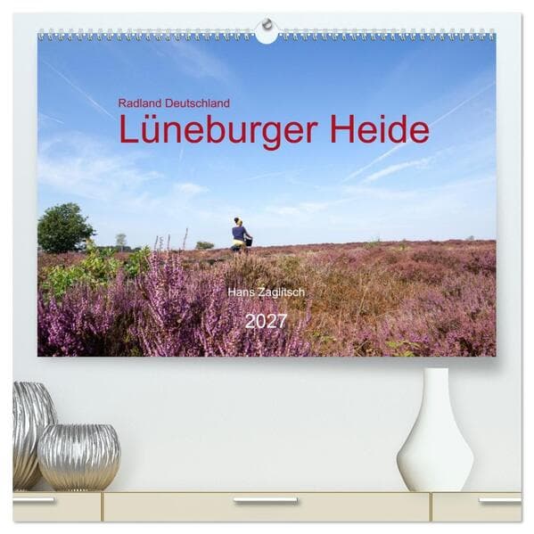 Radland Deutschland - Lüneburger Heide (hochwertiger Premium Wandkalender 2027 DIN A2 quer), Kunstdruck in Hochglanz