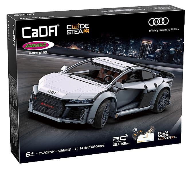 CaDA Audi R8 Coupé 1:14 grau 2,4GHz Bricks