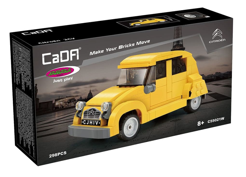 CaDA Citroen 2CV 1:24 gelb Bricks
