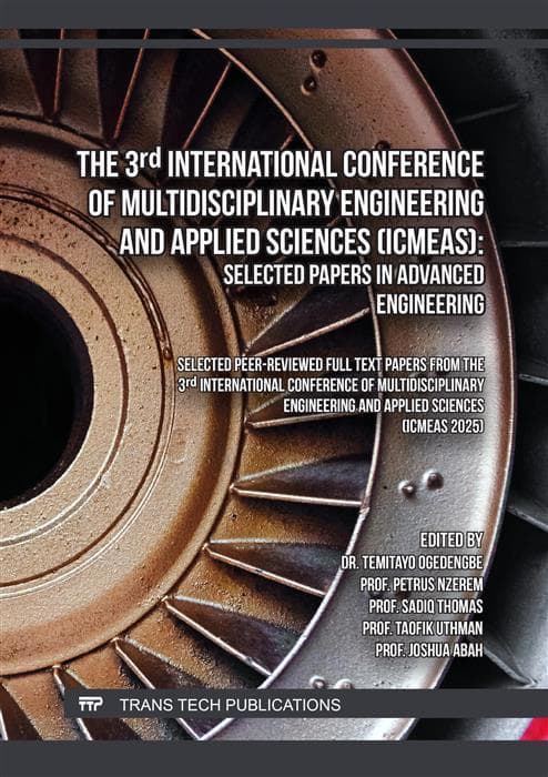The 3rd International Conference of Multidisciplinary Engineering and Applied Sciences (ICMEAS): Selected papers in advanced engineering