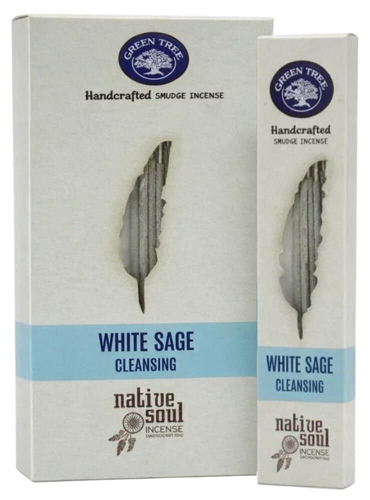 Green Tree Native Soul Smudge Incense "White Sage Cleansing" 15gr. (8 Sticks)