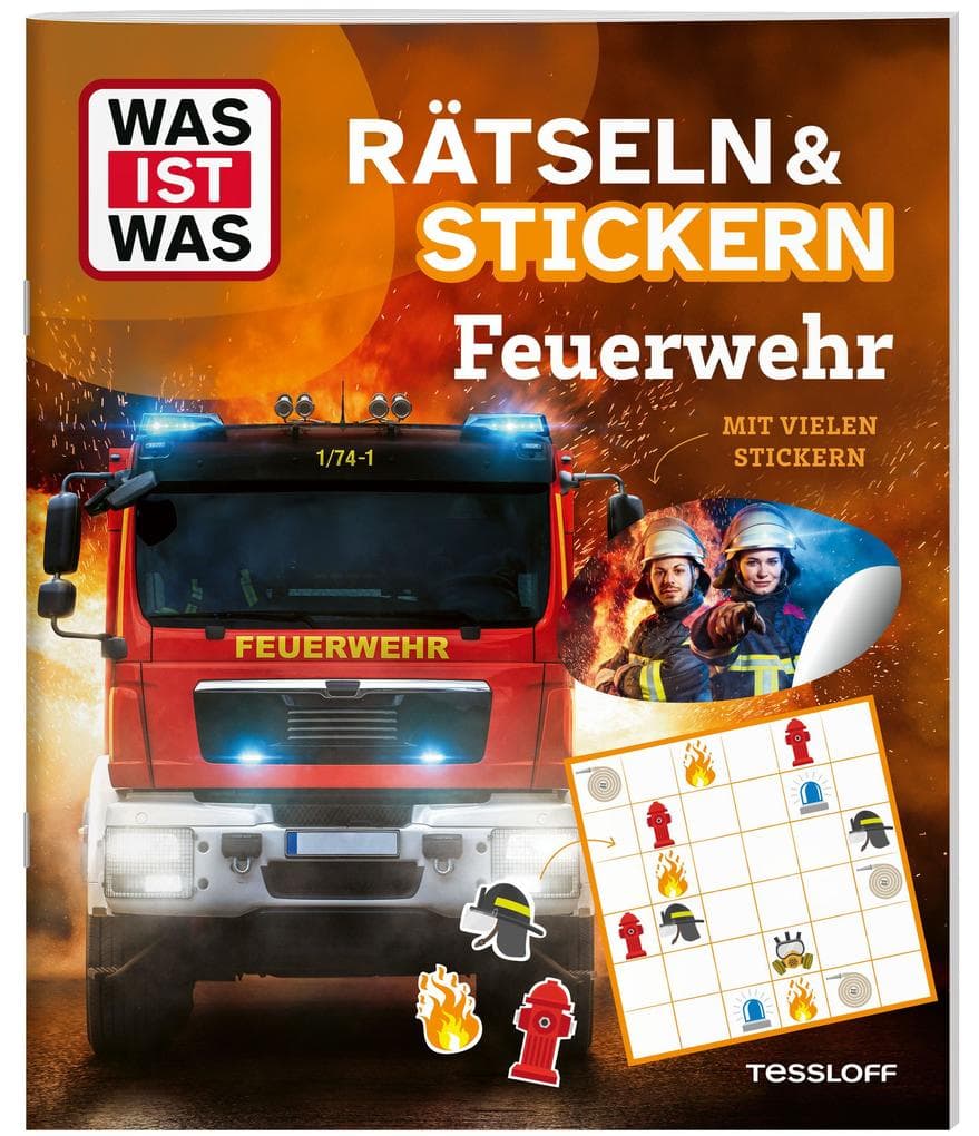 WAS IST WAS Rätseln und Stickern: Feuerwehr