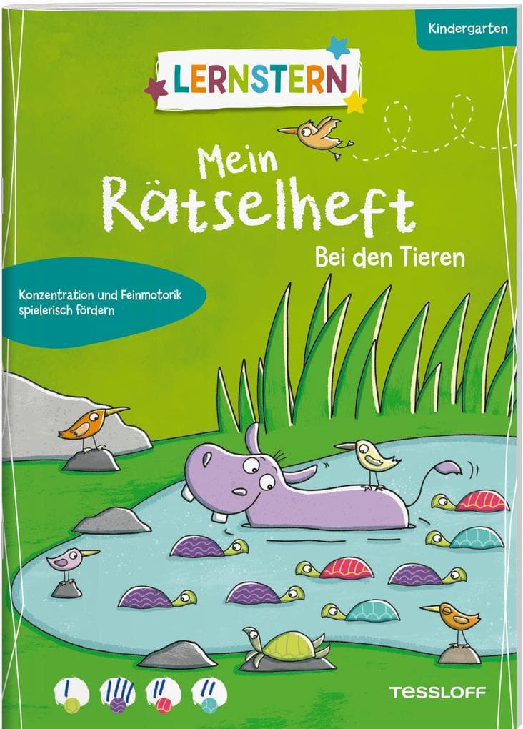 LERNSTERN. Mein Rätselheft Kindergarten. Bei den Tieren