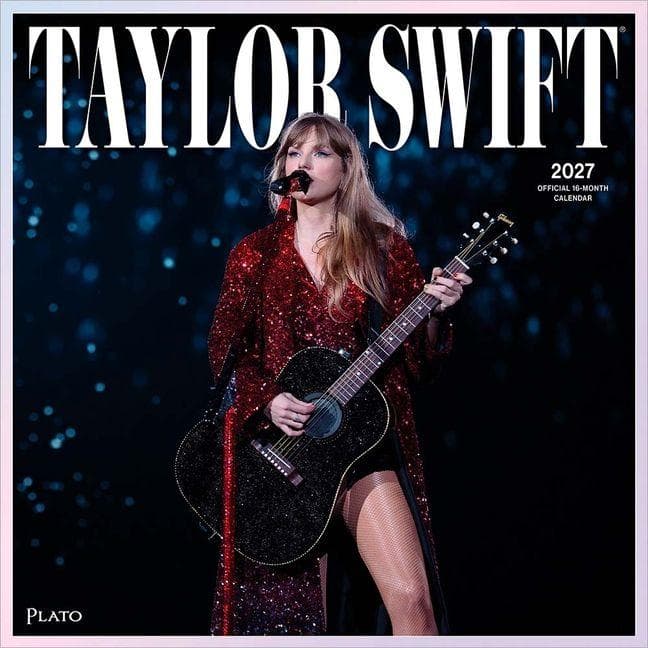 Taylor Swift Official 2027 12 X 24 Inch (Hanging) Monthly Square Wall Calendar