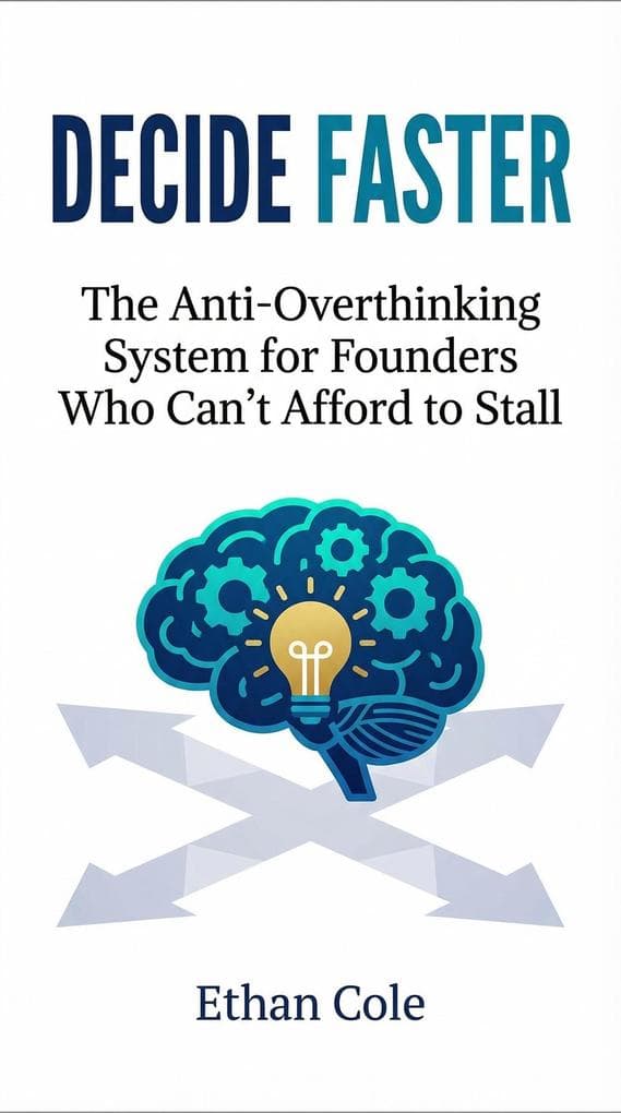 Decide Faster: The Anti-Overthinking System for Founders Who Can't Afford to Stall