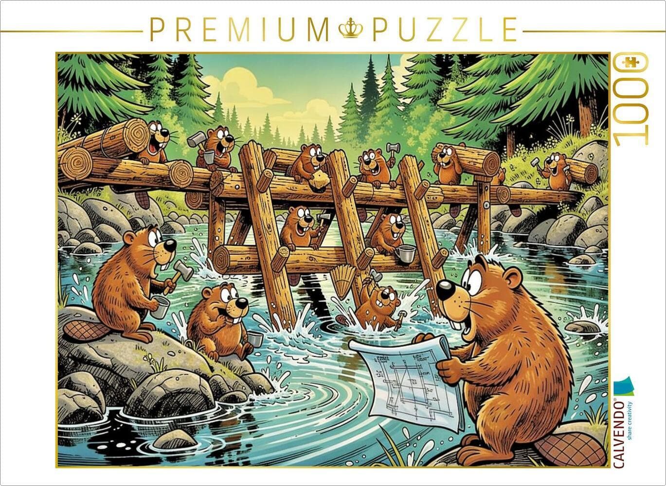 CALVENDO Puzzle Nagen? Können wir. | 1000 Teile Lege-Größe 64x48cm Foto-Puzzle für glückliche Stunden
