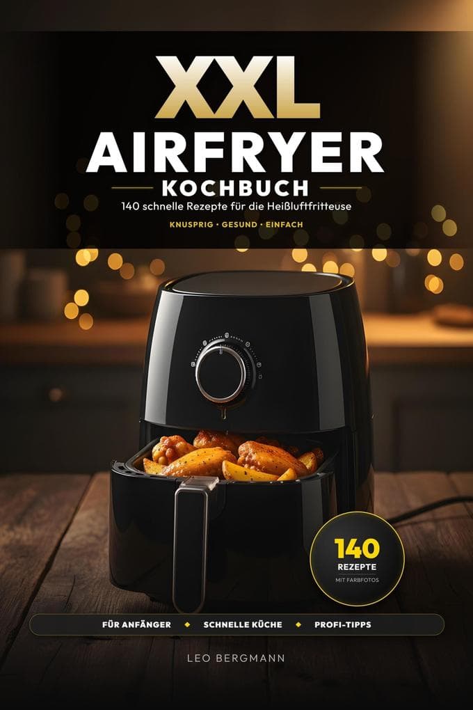 XXL Airfryer Kochbuch: 140 schnelle Rezepte für die Heißluftfritteuse