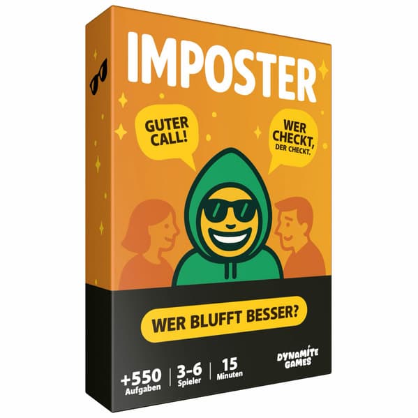 DYNAMITE GAMES® - Imposter "Bluffen, Raten & Lachen - Wer ist der Hochstapler?"