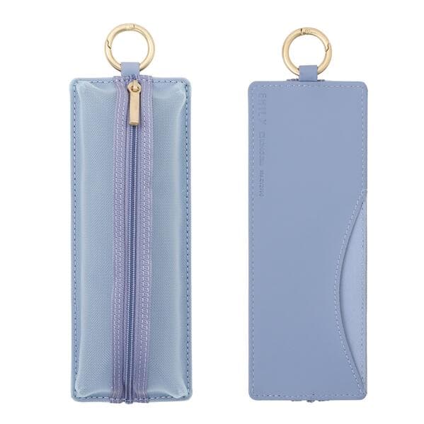 EMILY Mesh Federmäppchen (Blue Grey) Flat Pen Case | by KING JIM