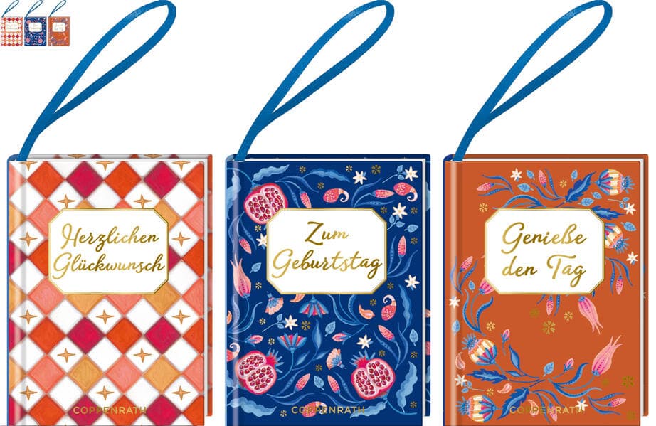 Kleine Anhänger-Bücher: Gute Wünsche