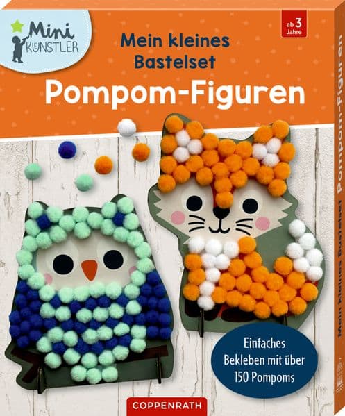 Mein kleines Bastelset: Pompom-Figuren