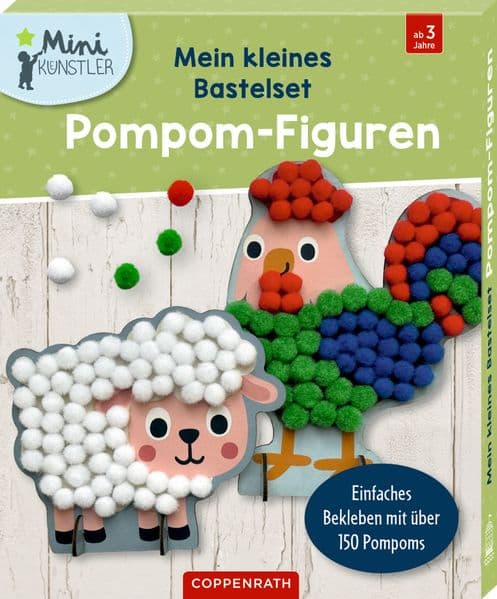 Mein kleines Bastelset: Pompom-Figuren